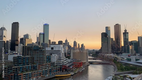 Summer sunrise in Melbourne