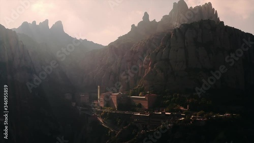 Drone Shot of sunset in Montserrat
