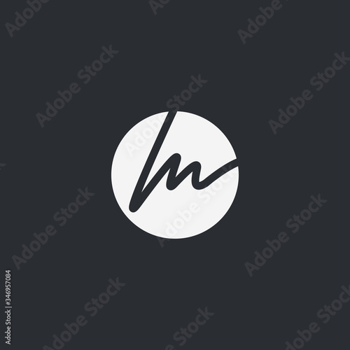 m logo design. letter logo design Abstract letter M logo photo