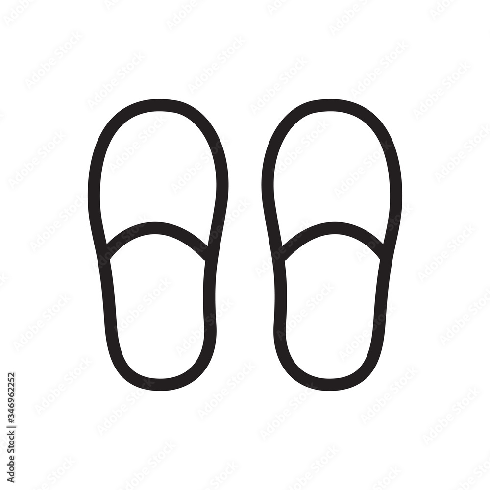 slippers icon vector trendy design template slippers icon vector trendy design template