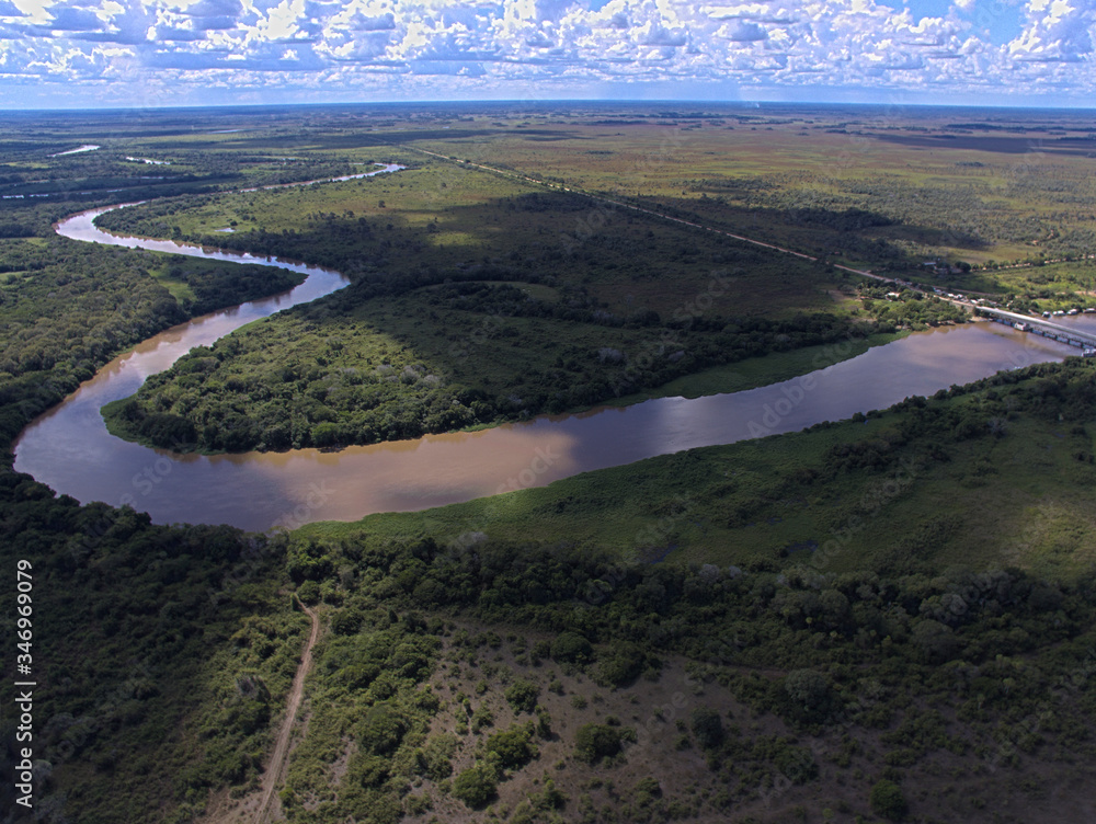 Miranda River Curve - Corumbá City - Pantanal - Brazil