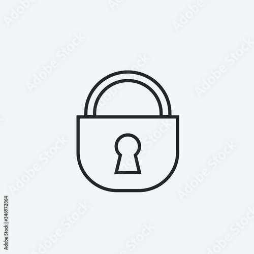 Lock Pad vector icon illustration sign