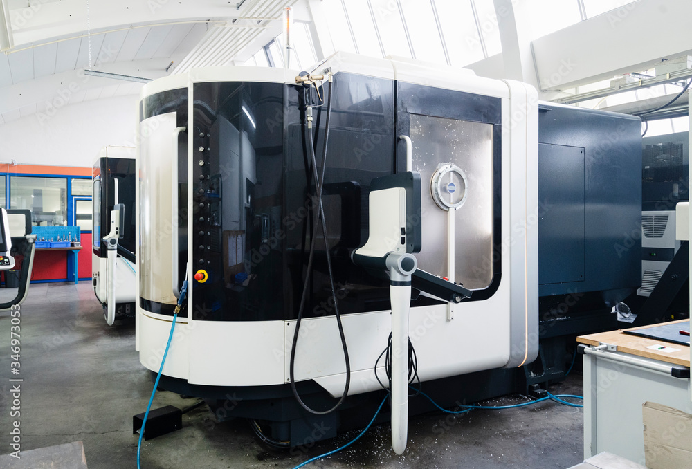 Germany, Bavaria, Munich, Production hall machinery Germany, Bavaria, Munich, Production hall machinery
