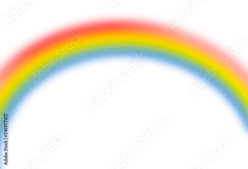 Rainbow colors drawing on white background