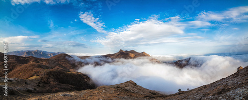 Mountains in the fog, panorama © Vladimir Muravin