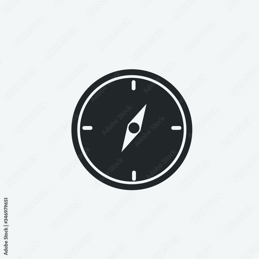 Compass vector icon illustration sign Compass vector icon illustration sign