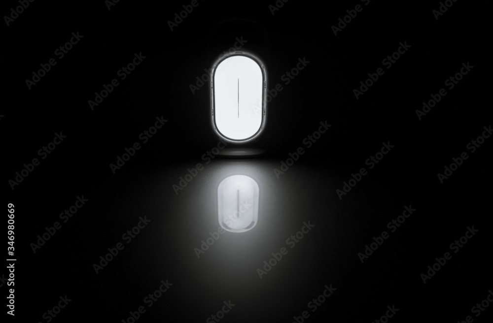The digit zero shines on a black background, forming an abstract background The digit zero shines on a black background, forming an abstract background