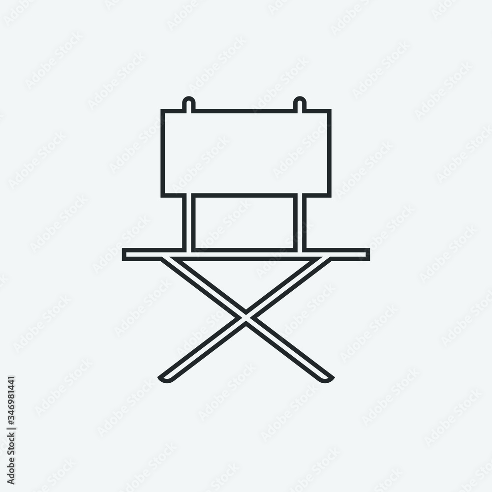 Chair vector icon illustration sign Chair vector icon illustration sign