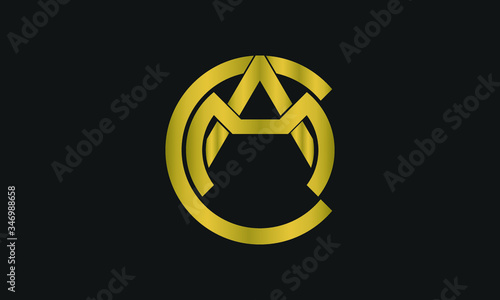 C , A , M , CAM letter logo design and monogram logo. Initial letter C A M logotype company name design. CAM Logo Emblem Capital Letter Modern Template.