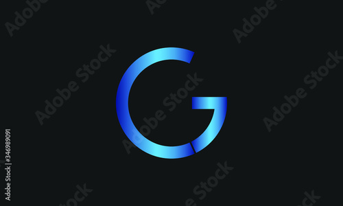 C , G , GC , CG letter logo design and monogram logo. Initial letter cg/gc logotype company name design. CG Logo Emblem Capital Letter Modern Template.