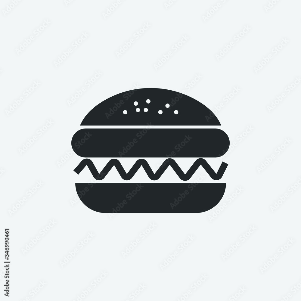 burger vector icon illustration sign burger vector icon illustration sign