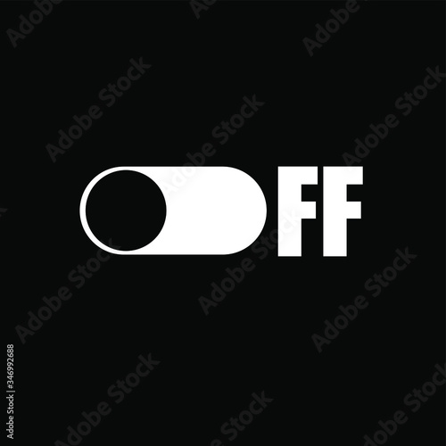 off button logo vector illustration, off toggle switch