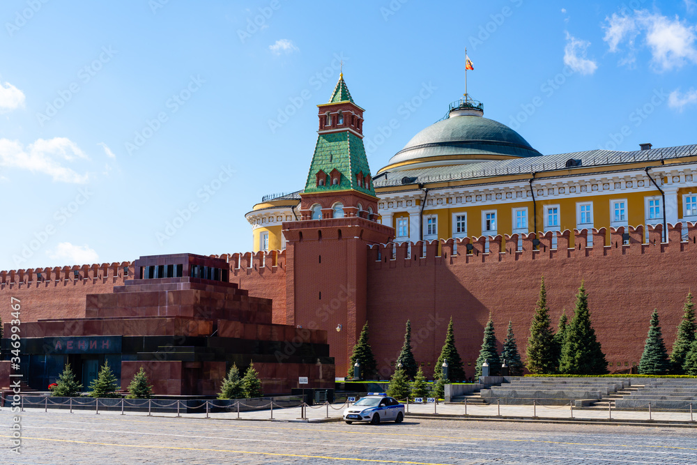 Lenin's Mausoleum at the Kremlin wall in Red Square Lenin's Mausoleum at the Kremlin wall in Red Square