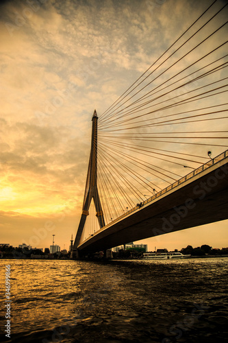 Photography bridge in bangkok