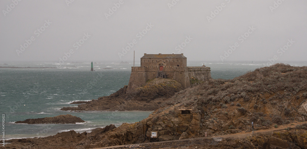 Fort national Baie de Saint Malo Ille et Vilaine Bretagne France