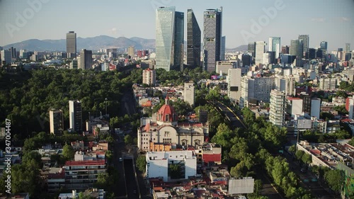 Ciudad de Mexico en tiempos de coronavirus drone view photo