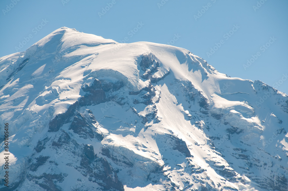 Snowy Peak of Mount Rainier