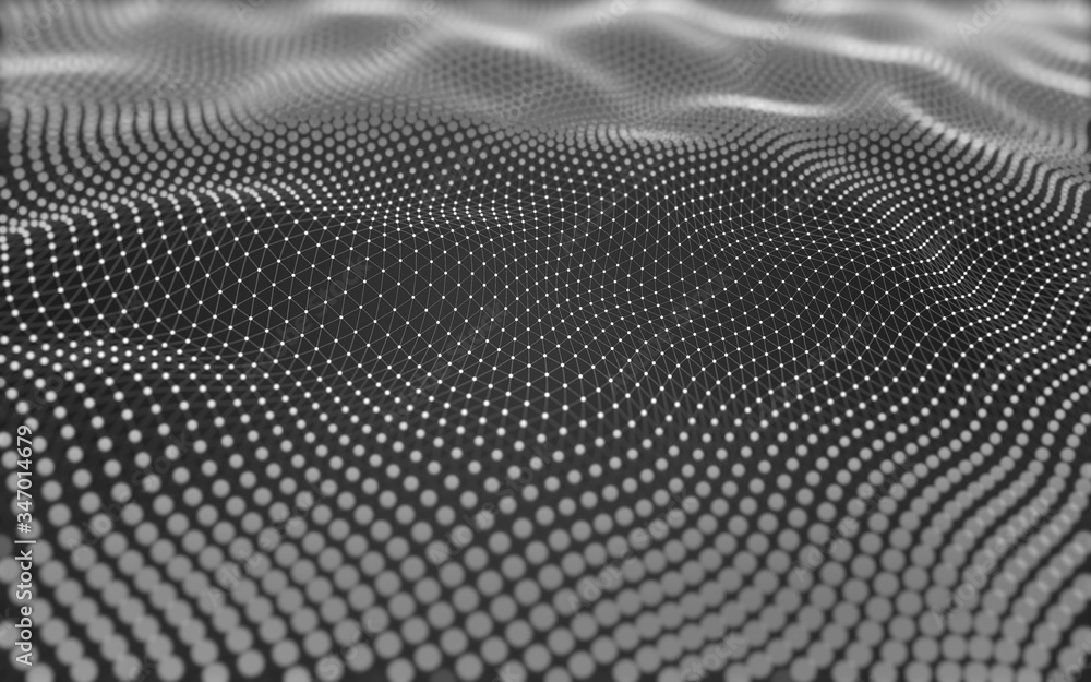 Abstract background. Molecules technology with polygonal shapes, connecting dots and lines. Connection structure. Big data visualization. Abstract background. Molecules technology with polygonal shapes, connecting dots and lines. Connection structure. Big data visualization.
