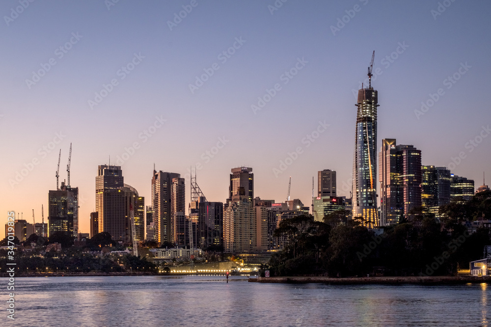 Obraz premium Sydney skyline at dawn