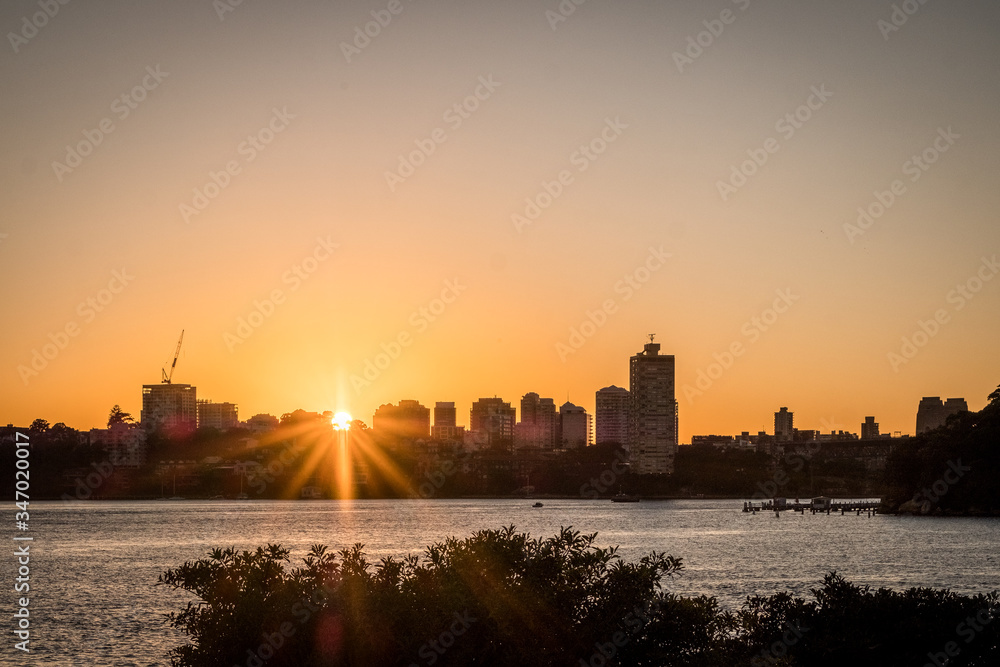 Sunrise over Sydney Harbour