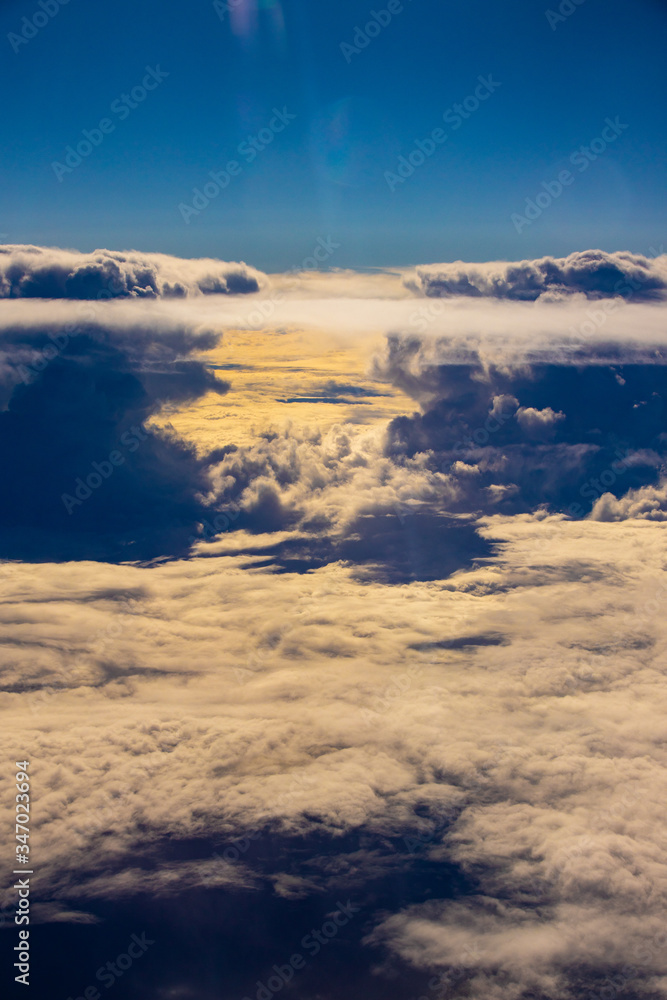 sunset in the sky above cloud