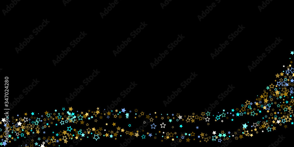 Gold, Blue stars, sprocket, shiny confetti. Gold, Blue stars, sprocket, shiny confetti.