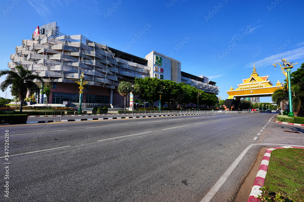 Khon Kaen City Gate a landmark of Mueang District, Khon Kaen, Thailand