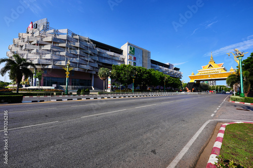 Fotografía Khon Kaen City Gate a landmark of Mueang District, Khon Kaen, Thailand