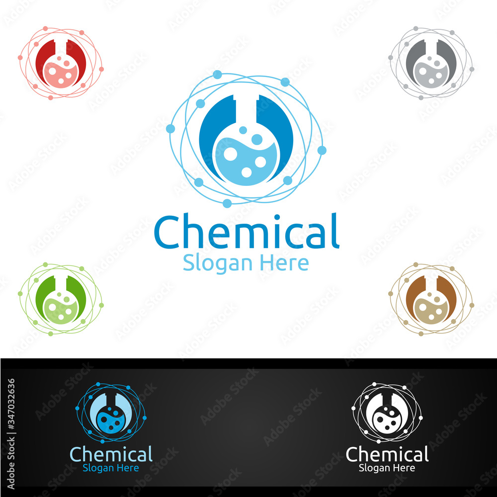 Chemical Science and Research Lab Logo for Microbiology, Biotechnology, Chemistry, or Education Design Concept Chemical Science and Research Lab Logo for Microbiology, Biotechnology, Chemistry, or Education Design Concept