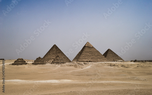 The Pyramids of Giza in Cairo, Egypt © Hamidslens