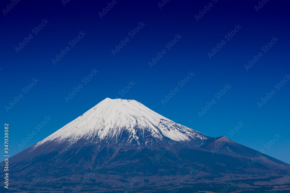 富士市から見た富士山