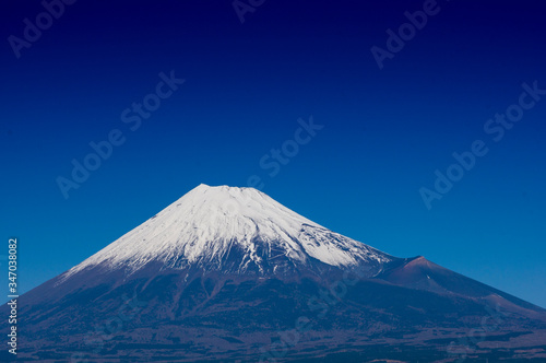 富士市から見た富士山