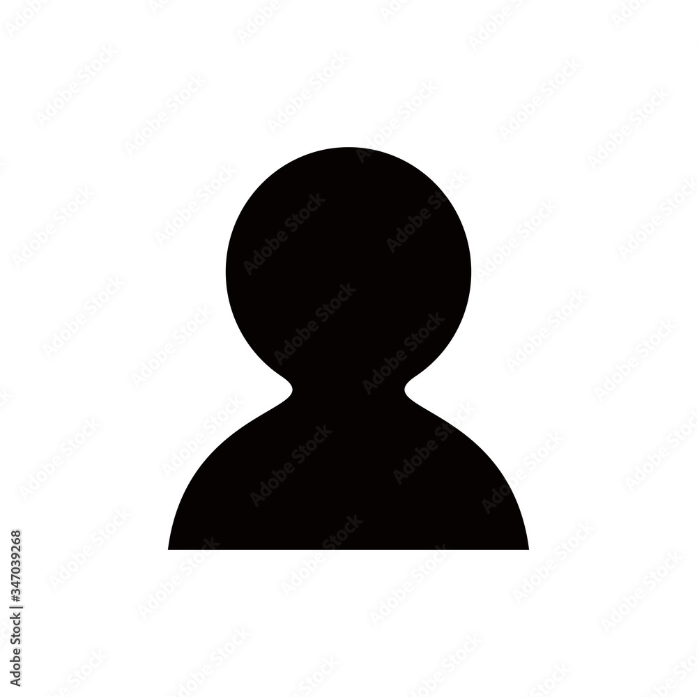 profile icon vector on white background profile icon vector on white background