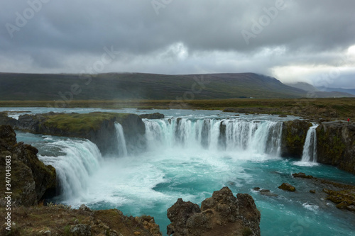 Go  afoss waterfall in northern Iceland