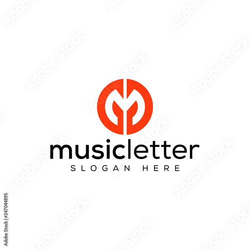 logo designs m circular simple and elegant