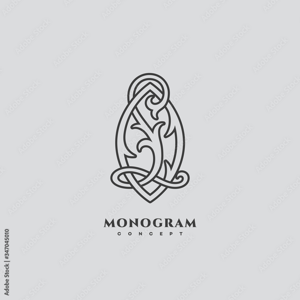 Luxury monogram LO Luxury monogram LO