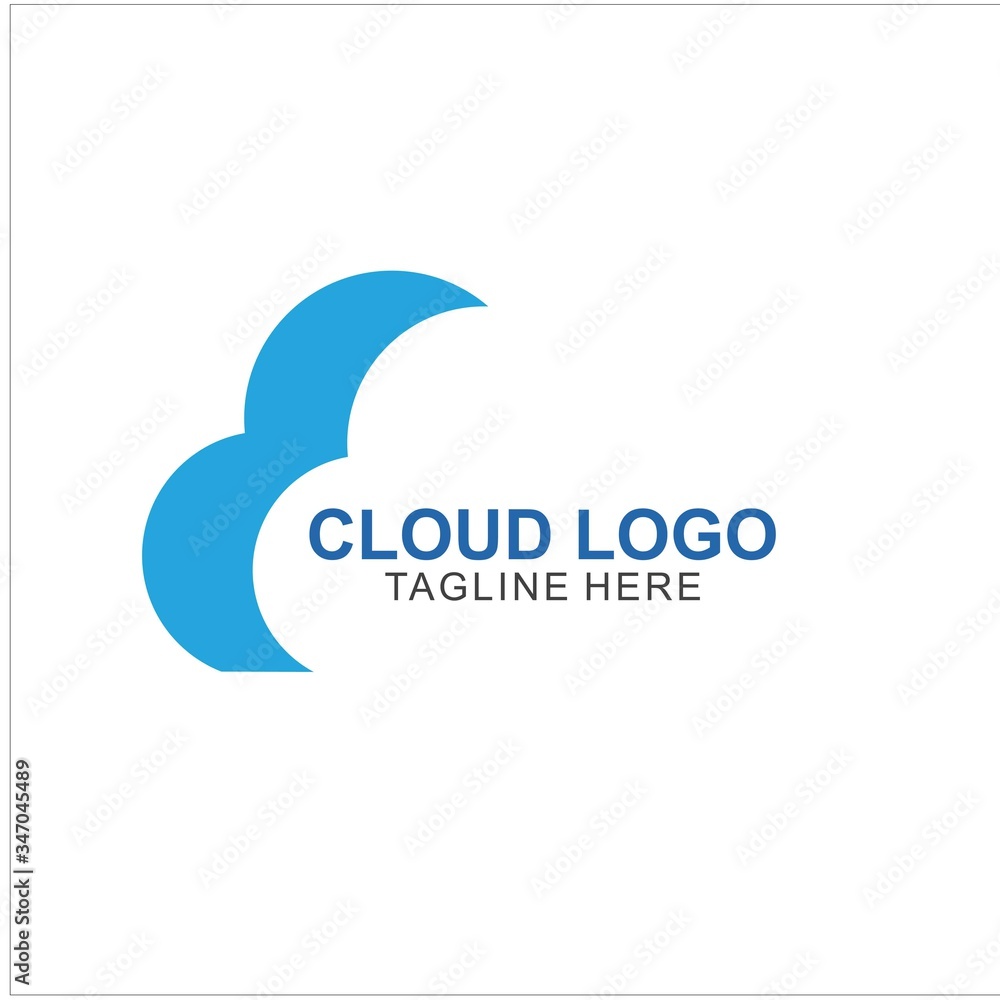 Cloud logo template Design