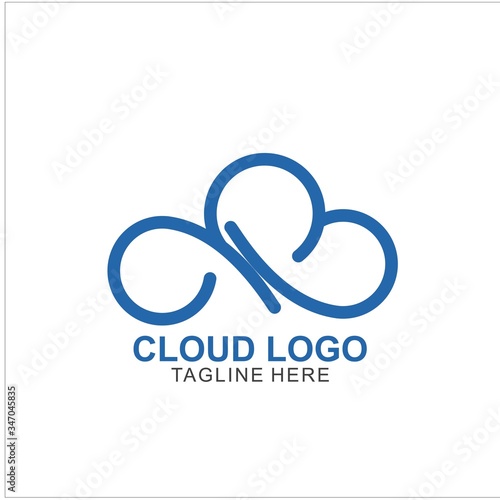 Cloud logo template Design