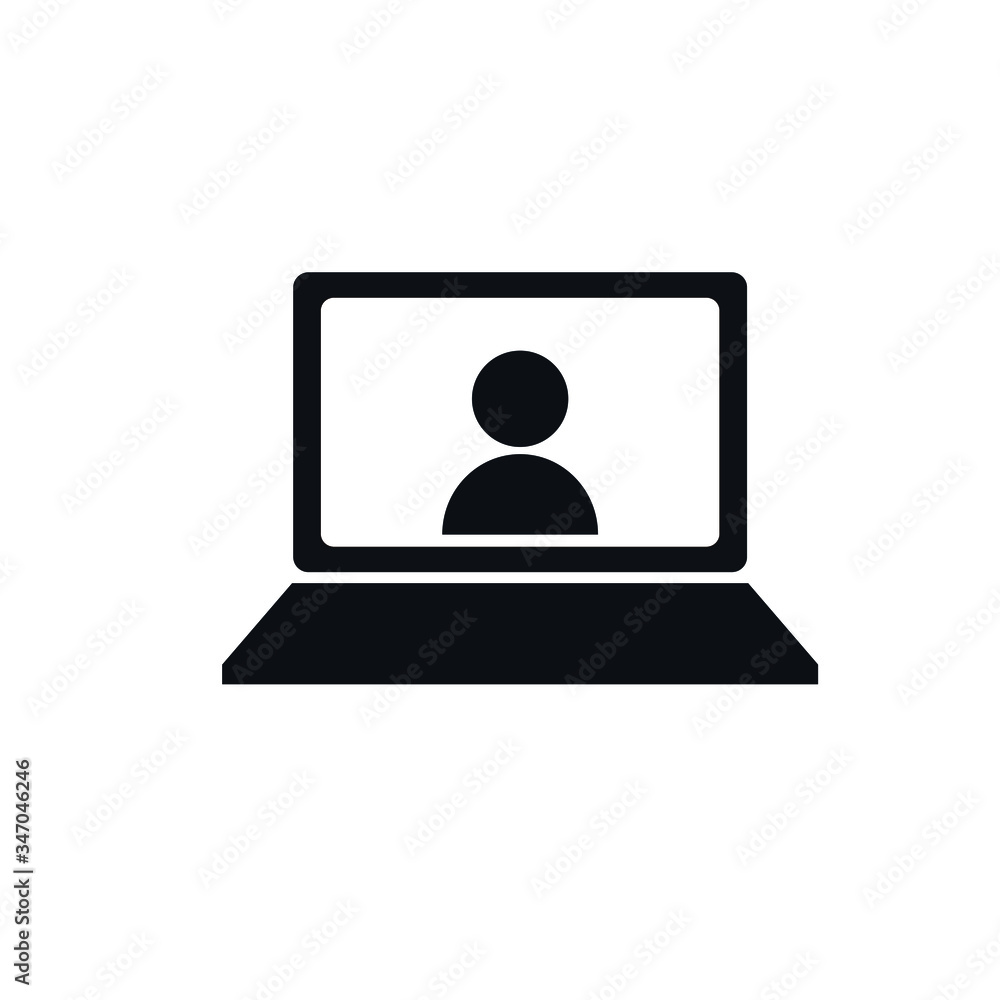 WEB会議のアイコンイラスト WEB会議のアイコンイラスト