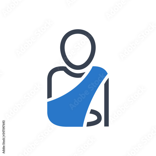 Broken arm icon