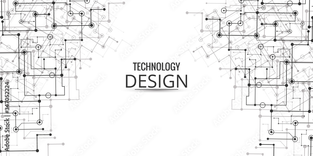 Obraz premium Futuristic black technology background for science and technology