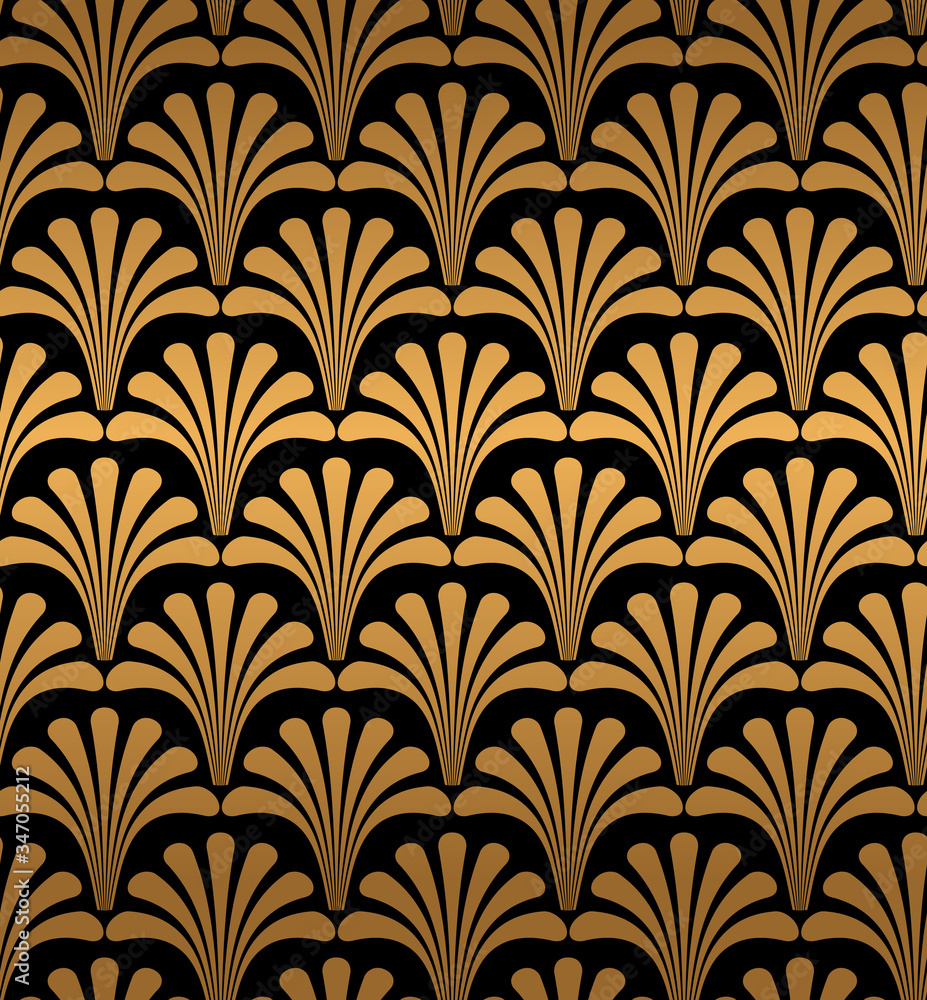 Geometric Shell Art Deco Pattern Geometric Shell Art Deco Pattern