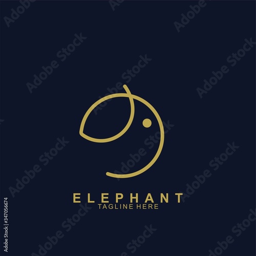 Elephant Logo Design with modern concept