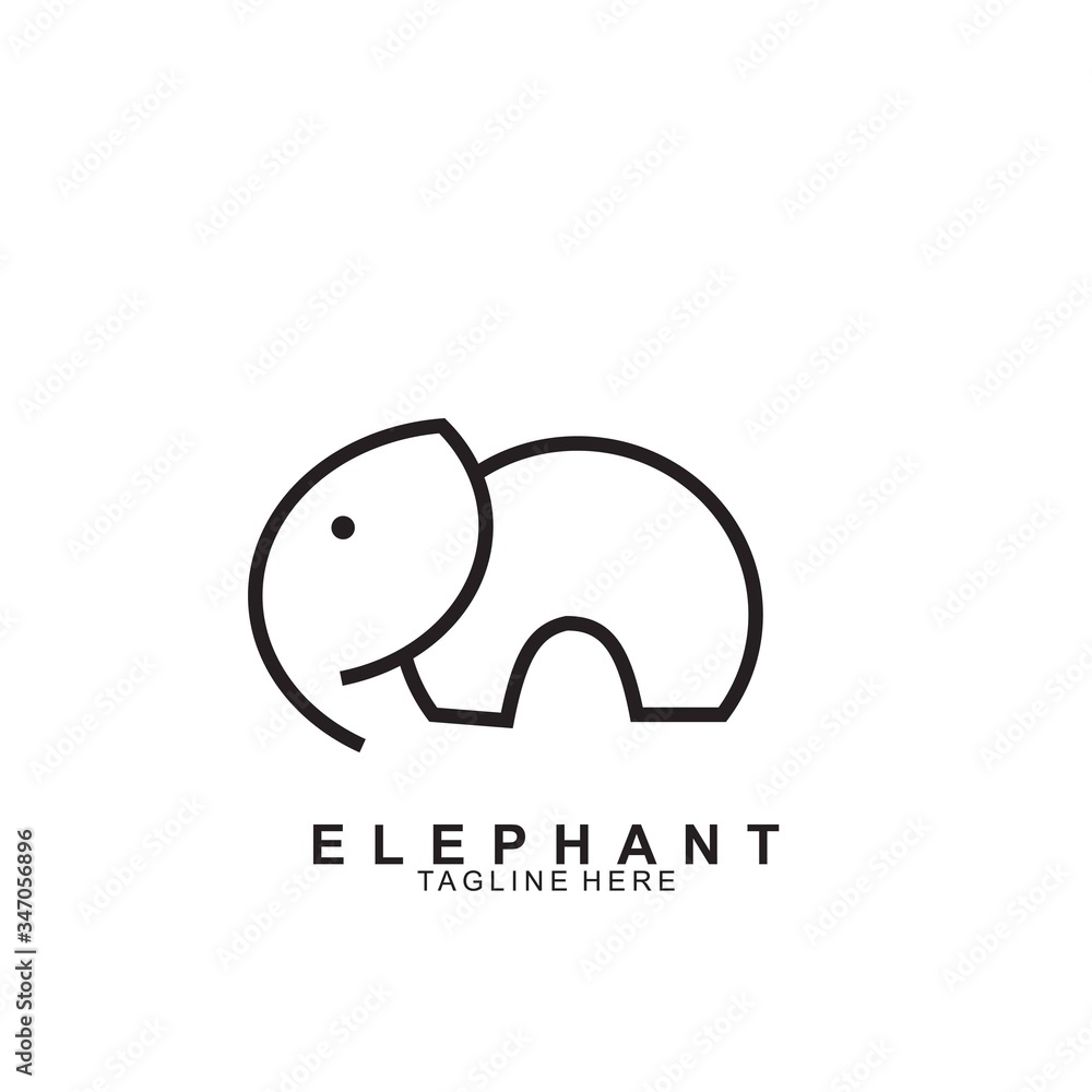 Elephant Logo Design with modern concept Elephant Logo Design with modern concept