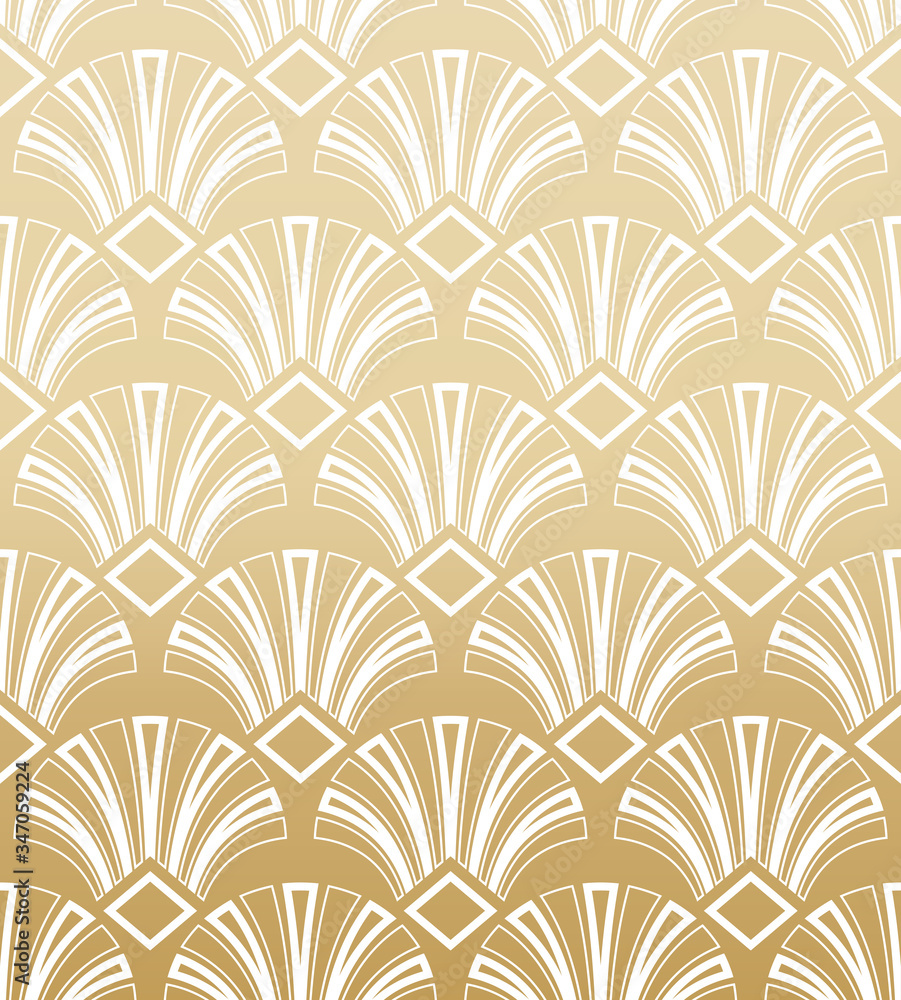 Gold Geometric Art Deco Pattern Gold Geometric Art Deco Pattern