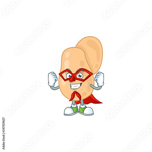 Sarcina cartoon design concept dressed as Super hero