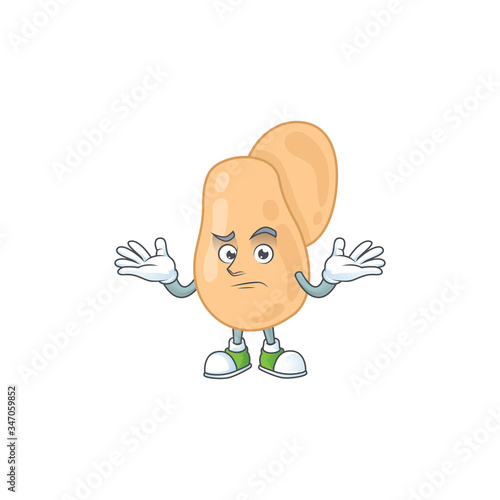 An image of sarcina in grinning mascot cartoon style