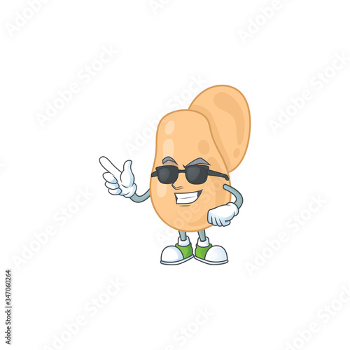 Super cute sarcina cartoon character wearing black glasses