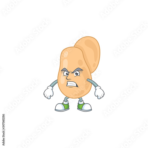 Mascot design style of sarcina with angry face