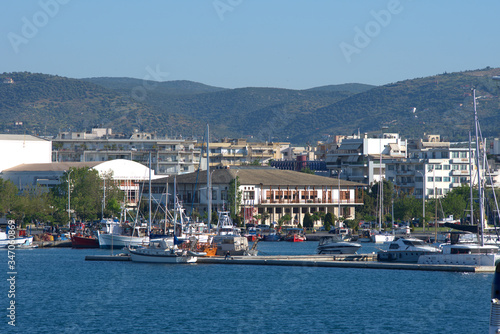 the commercial port of Volos  Greece 8 6 2020